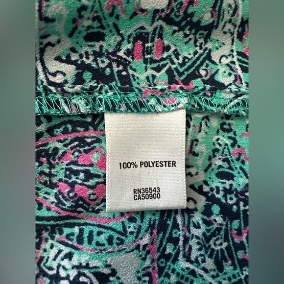 Van Heusen short sleeve blouse printed blouse/size XXL. - Picture 4 of 5